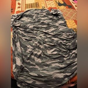 Little Sleepies Vintage Camo Standard Crib Sheet PLAY condition